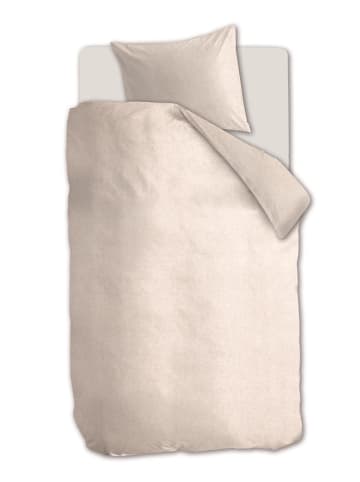 Beddinghouse Komplet pościeli flanelowej "Frost" w kolorze beżowym