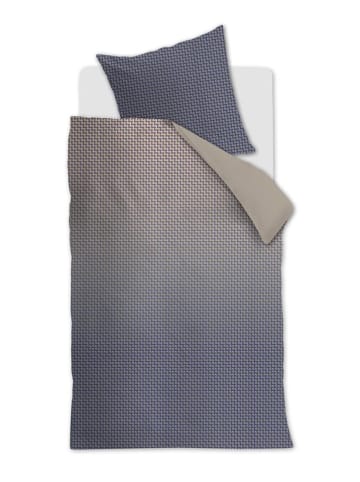 Beddinghouse Bettwäsche-Set ''Alvaro'' in Dunkelblau/ Beige