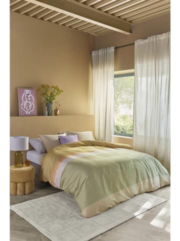 Beddinghouse Komplet pościeli satynowej "Bernou" w kolorze zielonym