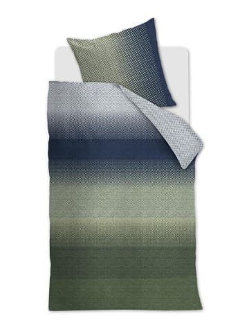 Beddinghouse Komplet pościeli satynowej "Duco" w kolorze niebiesko-zielonym