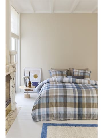 Beddinghouse Bettwäsche-Set ''Eliott'' in Beige/ Blau