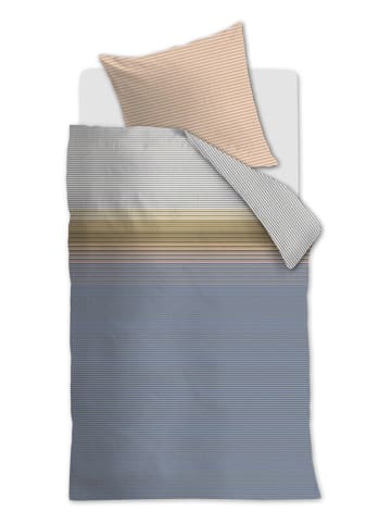 Beddinghouse Satin-Bettwäsche-Set "Gilded" in Hellblau