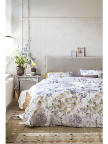 ariadne Bettwäsche-Set ''Hortensia'' in Creme/ Hellblau