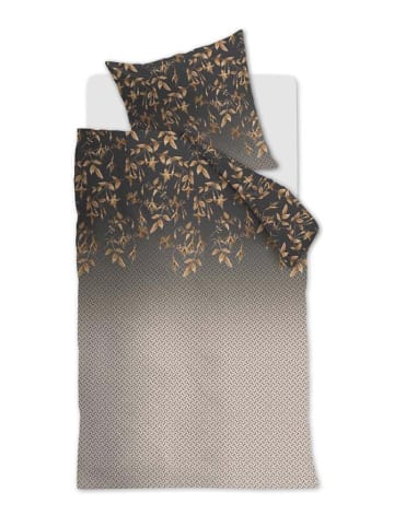 Beddinghouse Komplet pościeli satynowej "Khai" w kolorze antracytowym