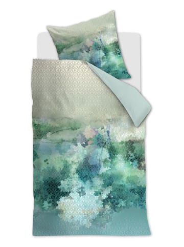 Beddinghouse Satin-Bettwäsche-Set "Metamorphose" in Grün