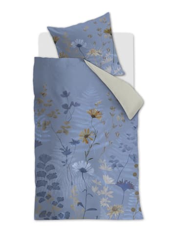 Beddinghouse Satin-Bettwäsche-Set ''Nala'' in Hellblau/ Beige