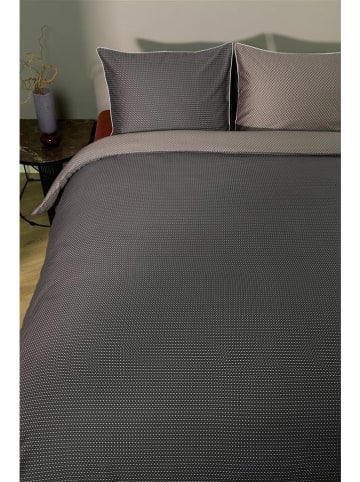 Beddinghouse Satin-Bettwäsche-Set "Richmond" in Dunkelbraun/ Beige/ Grau