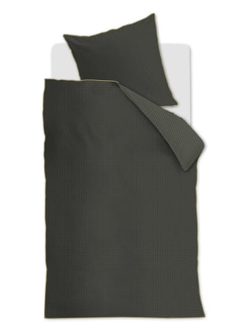 Beddinghouse Komplet pościeli satynowej "Richmond" w kolorze ciemnozielonym