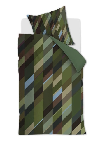 Beddinghouse Komplet pościeli satynowej "Sackville" w kolorze zielonym