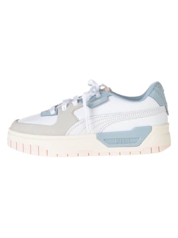 Puma Leder-Sneakers "Cali Dream Pastel" in Weiß/ Hellblau/ Beige