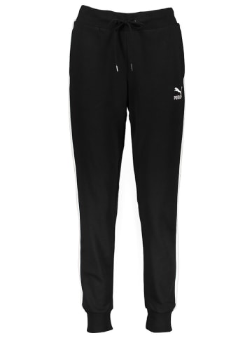 Puma Spodnie dresowe "Iconic T7" w kolorze czarnym