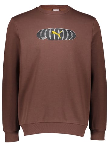 Puma Sweatshirt "Essentials+" in Braun