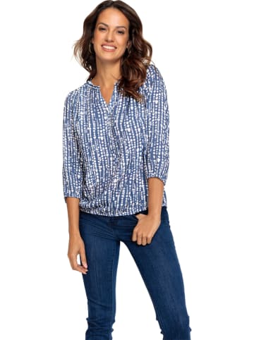 WITT WEIDEN Blouse donkerblauw/wit