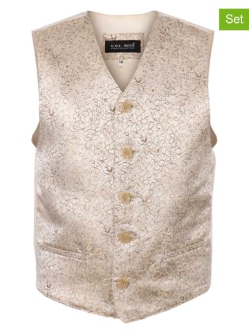 G.O.L.® FINEST COLLECTION 2tlg. Set: Weste und Krawatte in Beige