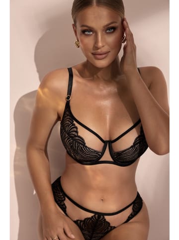Kinga Halbschalen-BH "Harmony" in Schwarz