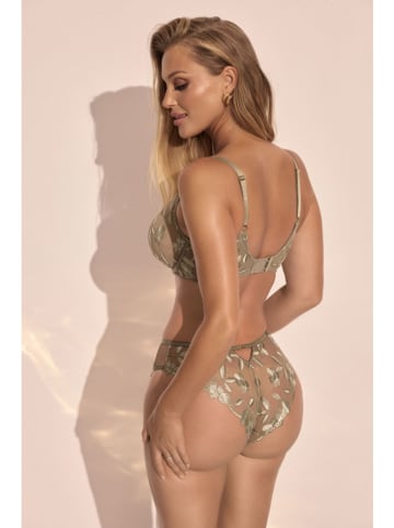 Kinga Figi high waist "Irys" w kolorze khaki