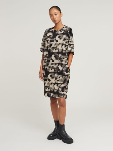 G-Star Kleid in Schwarz/ Beige