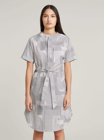 G-Star Kleid in Weiß/ Braun