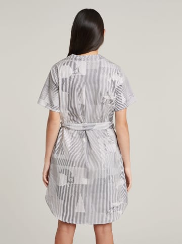 G-Star Kleid in Weiß/ Braun