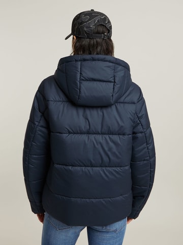 G-Star Doorgestikte jas donkerblauw