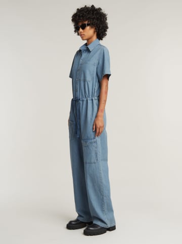 G-Star Kombinezon dżinsowy w kolorze błękitnym