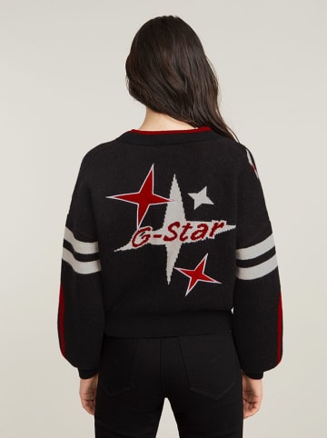 G-Star Vest "Holiday" zwart/rood/wit