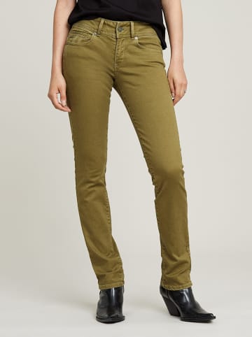 G-Star Dżinsy "Midge" - Slim fit - w kolorze khaki