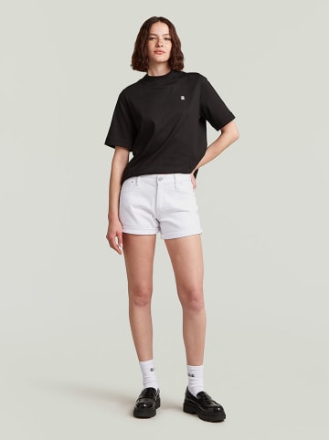 G-Star Szorty dżinsowe "Judee" - Boyfriend fit - w kolorze białym