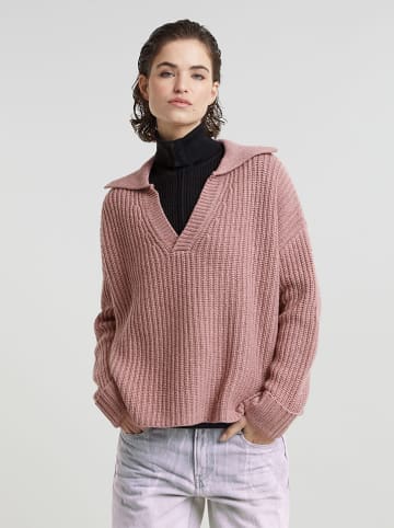 G-Star Sweter w kolorze jasnoróżowym