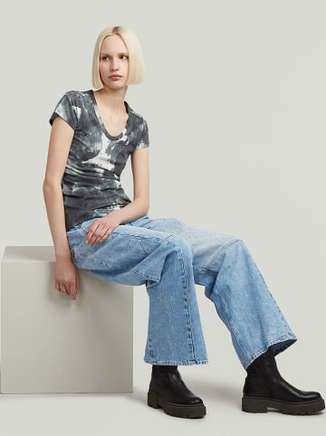 G-Star Shirt in Anthrazit/ Weiß