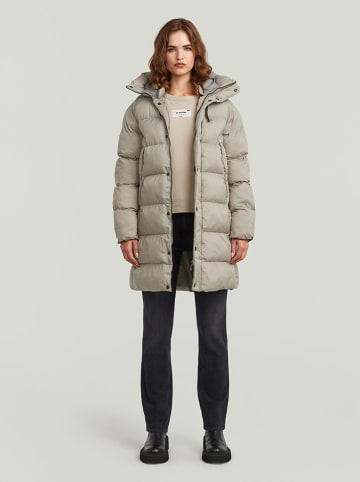 G-Star Doorgestikte jas taupe