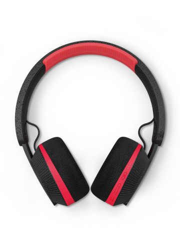 Philips Słuchawki nauszne Bluetooth "TAA6219" w kolorze czarno-czerwonym