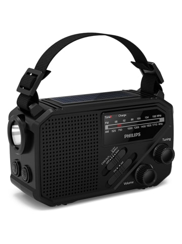Philips Solarne radio awaryjne "TAR1609" w kolorze czarnym