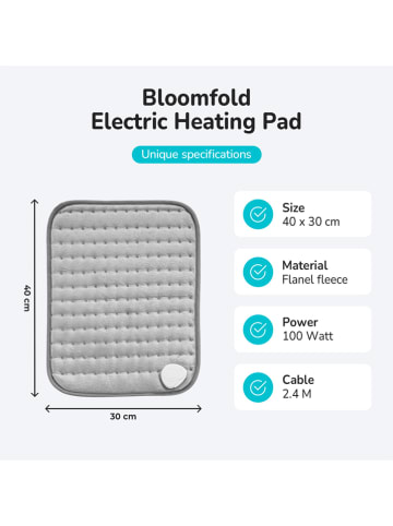 Bloomfold Warmtekussen grijs - (L)30 x (B)40 cm