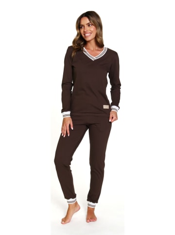 Doctor Nap Piżama w kolorze brązowym