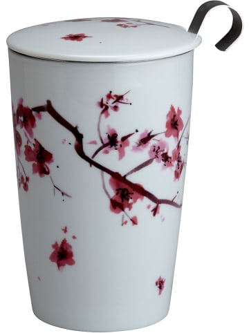 Eigenart Theekop "Teaeve - Cherry Blossom" wit/roze - 350 ml