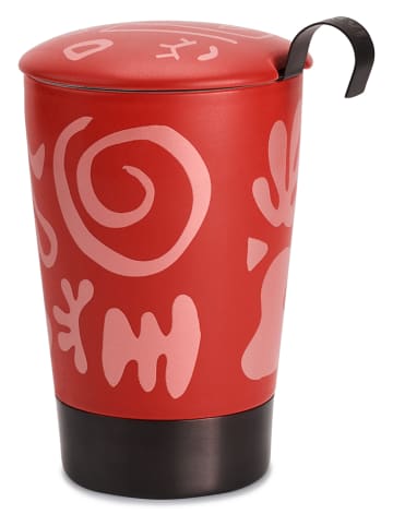 Eigenart Theekop "Teaeve - Opera" rood - 350 ml