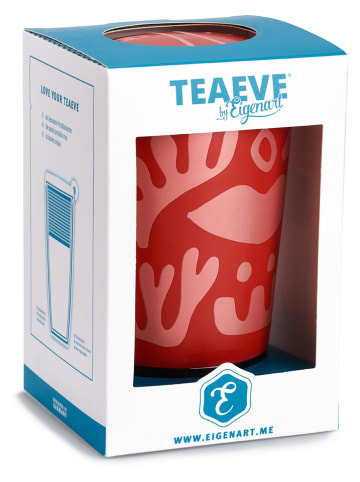 Eigenart Theekop "Teaeve - Opera" rood - 350 ml
