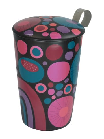 Eigenart Theekop "Cheerful" roze - 350 ml