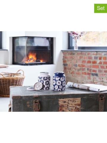 Eigenart 2er-Set: Teedosen "Amami" in Weiß/ Dunkelblau - 175 g