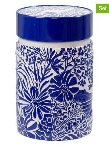 Eigenart 3er-Set: Teedosen "Côte d'Azur" in Blau/ Orange/ Türkis - 125 g