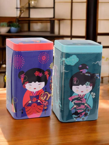 Eigenart 2-delige set: theedozen "Sweet Little Geisha" roze/oranje - 500 g