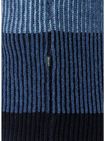 Maerz Muenchen Wollpullover in Dunkelblau/ Blau