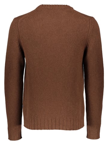 Maerz Muenchen Wollpullover in Dunkelbraun