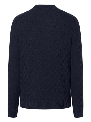 Maerz Muenchen Wollpullover in Dunkelblau