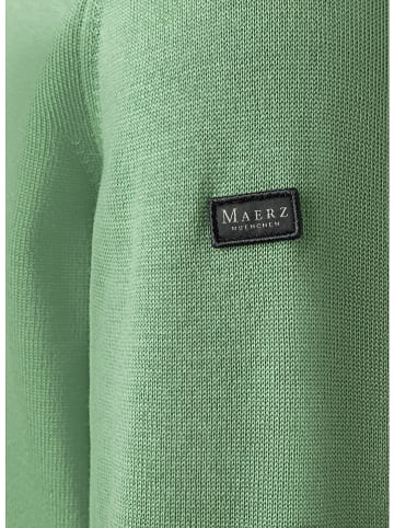 Maerz Muenchen Wełniany sweter w kolorze jasnozielonym