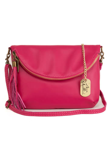 Anna Morellini Leren schoudertas roze - (B)22 x (H)2 x (D)18 cm
