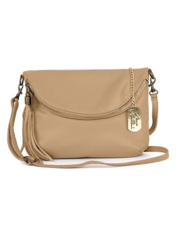 Anna Morellini Leren schoudertas "Alice" beige - (B)22 x (H)2 x (D)18 cm