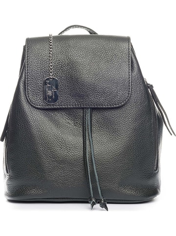 Anna Morellini Leren rugzak "Claire" zwart - (B)29 x (H)32 x (D)12 cm