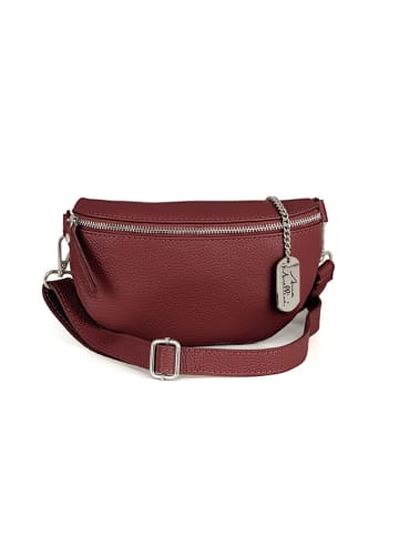 Anna Morellini Leren heuptas "Agnese" bruin - (B)23 x (H)15 x (D)1cm